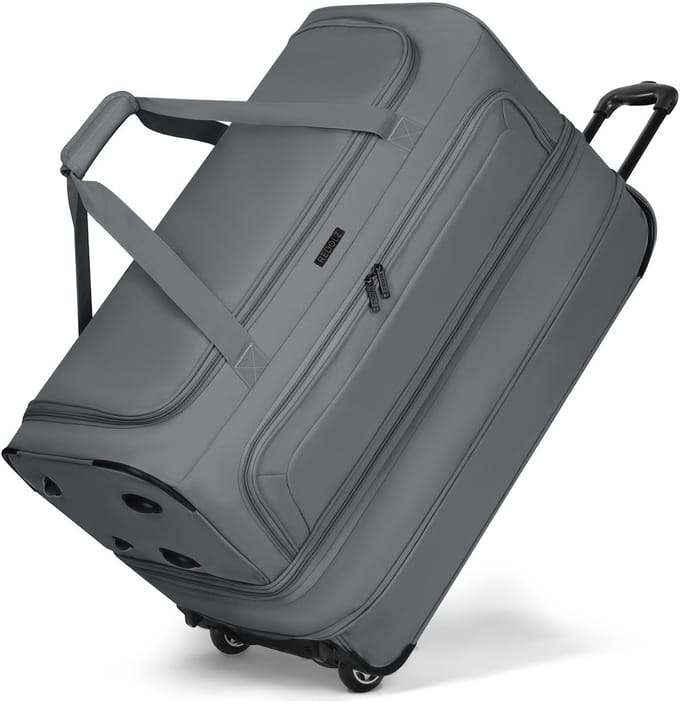 REDOLZ Reistas Trolley Duffle Essentials Wheeled Duffle Exp. Grey Grijs 70cm