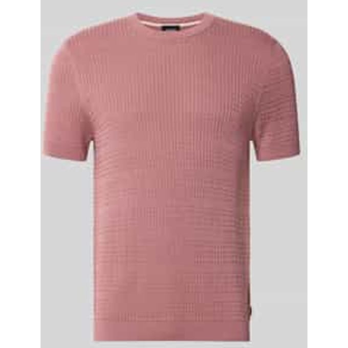 Gebreid shirt met structuurpatroon model 'Elio'