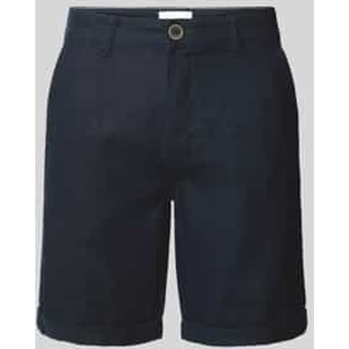 Korte chino van linnenmix