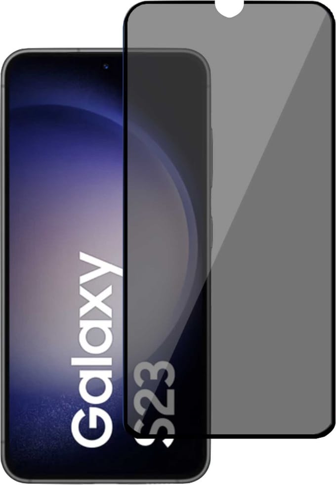 Geschikt voor Samsung S23 Plus Privacy Screenprotector - Privé - Geschikt voor Samsung S23 Plus Screenprotector - Glas
