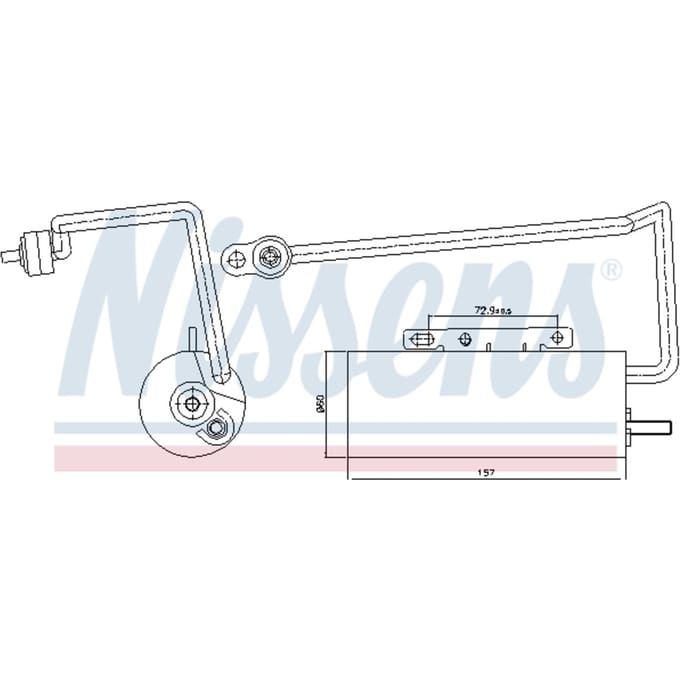 Droger, airconditioningsysteem NISSENS 95410