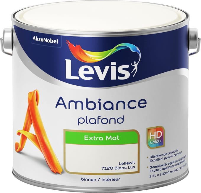 Levis - Ambiance Plafond - Leliewit - 2,5 L