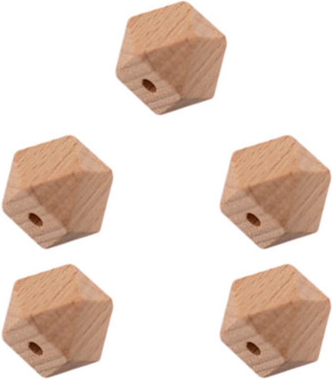 Durable Houten Hexagonkralen 5 stuks 10mm