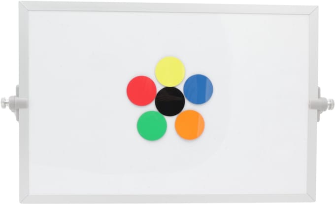 Sam Creative whiteboard magneten - Magnetisch Symbool - Cirkel 3 cm - Gemengd - 25 stuks - Whiteboard