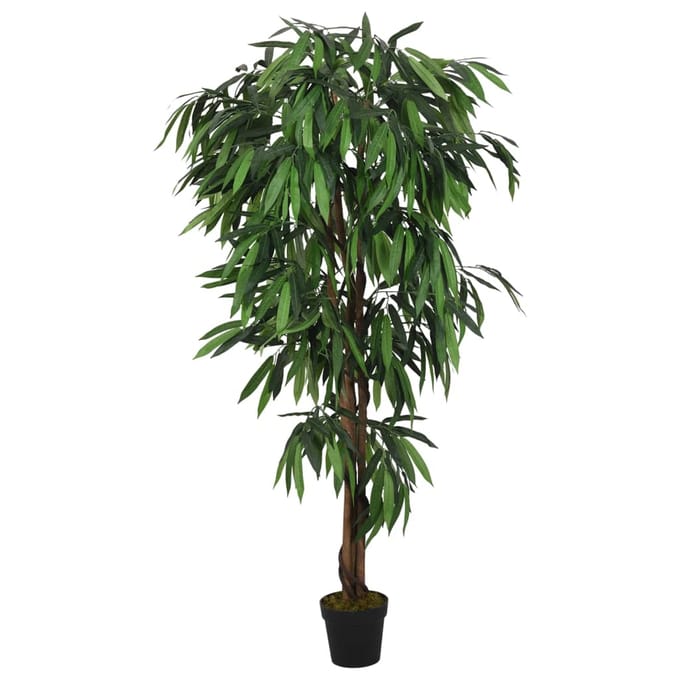 vidaXL - Kunstplant - mangoboom - 600 - bladeren - 150 - cm - groen