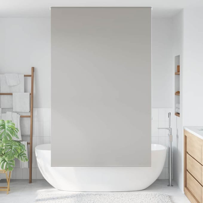 vidaXL - Doucherolgordijn - 130x240 - cm - stofbreedte - 126 - cm