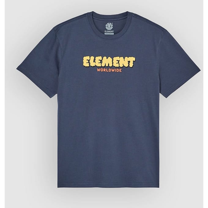 Element Fluff T-shirt Met Korte Mouwen Blauw M Man