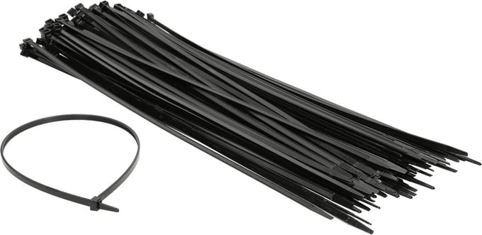 Sapiselco Kabelbinders Zwart - 380x4,5mm - Tie Wraps 100 Stuks