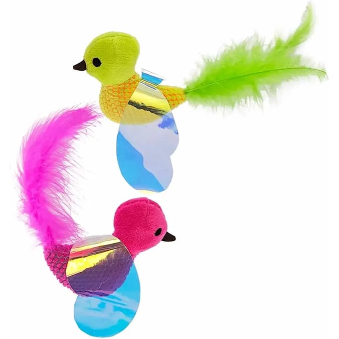 Knuffel voor katten Nobby Pet Plüschvogel