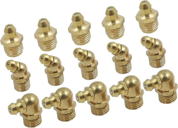 Nippel Set - Vetnippels - Smering - M10 Schroefdraad - 5 Stuks