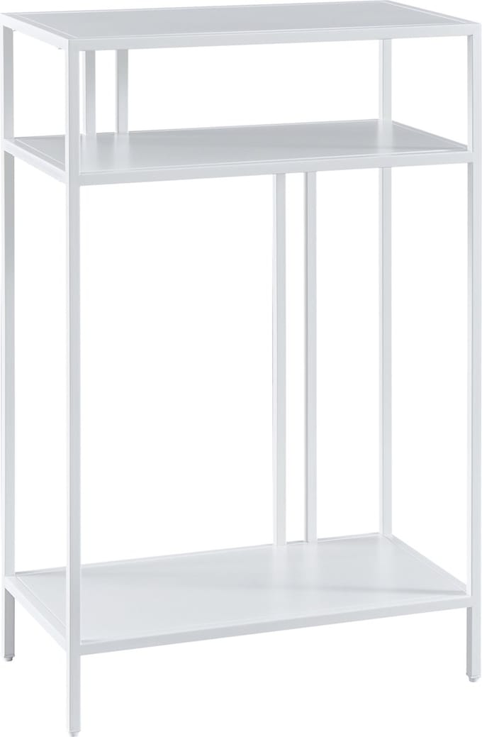 Console tafel Kumlinge metaal 85x55x30 cm wit [en.casa]