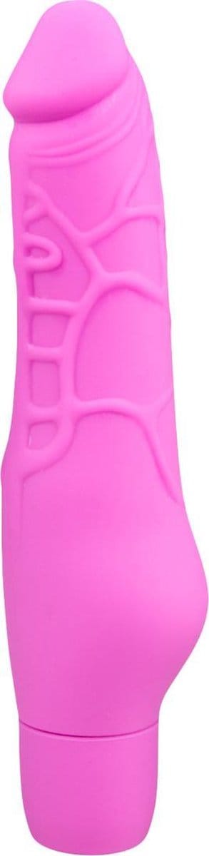 Realistische siliconen vibrator - roze