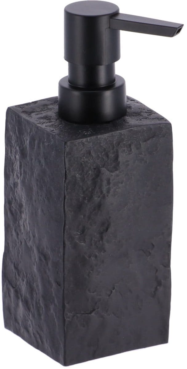 Tendance Zeeppompje/dispenser Ruby - zwart - kunststeen - 18 cm - 260 ml