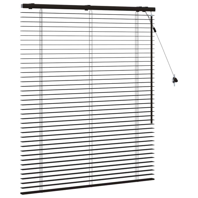 vidaXL - Venetiaanse - jaloezie - Donkerbruin - 110 - x - 130 - cm - 35 - mm