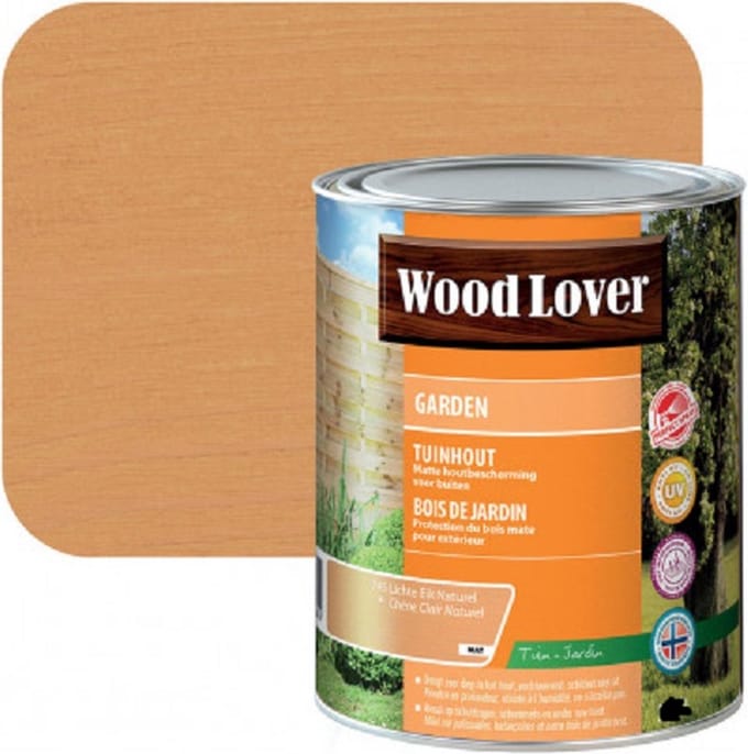 WoodLover Garden - Lichte eik natuur - 5L - 14m² - 745 - Lichte eik natuur