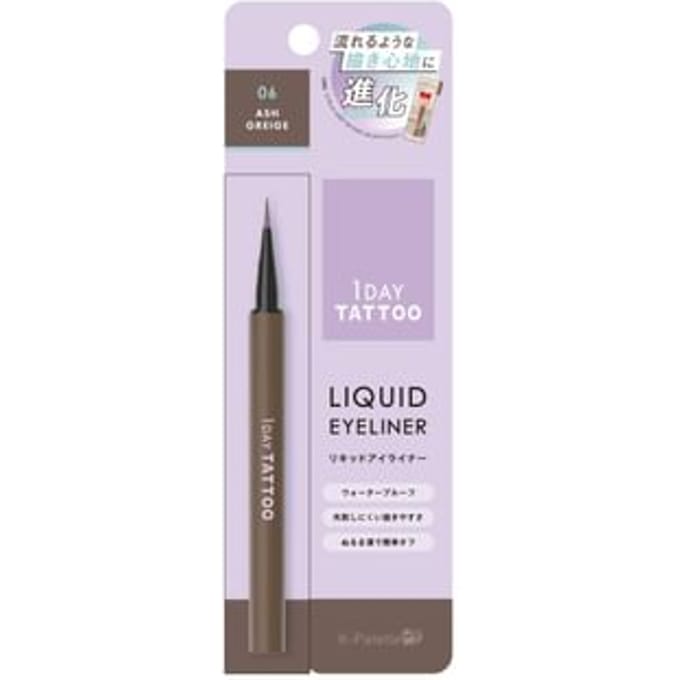 K-Palette - 1 Day Tattoo Liquid Eyeliner A 06 Ash Greige