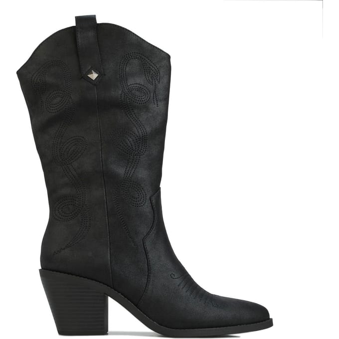 Women's Rocket Dog Feria Cowboy Boots in Black