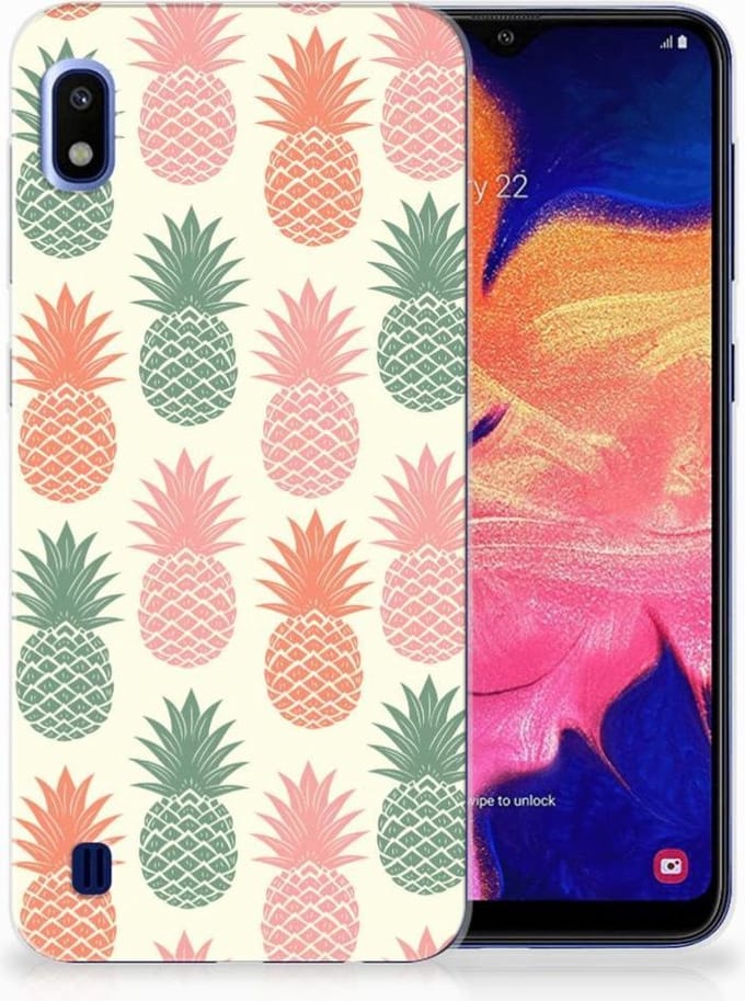 Samsung Galaxy A10 Siliconen Case Ananas