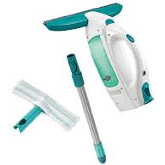Leifheit Dry & Clean - raamzuiger met steel (43 cm) en inwasser - click system