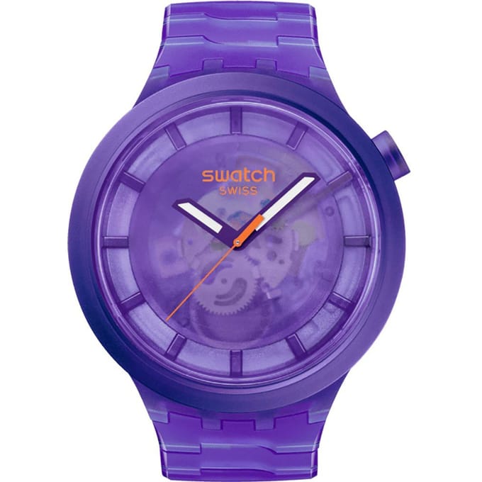 Swatch Big Bold SB05V103 Purple Joy Horloge