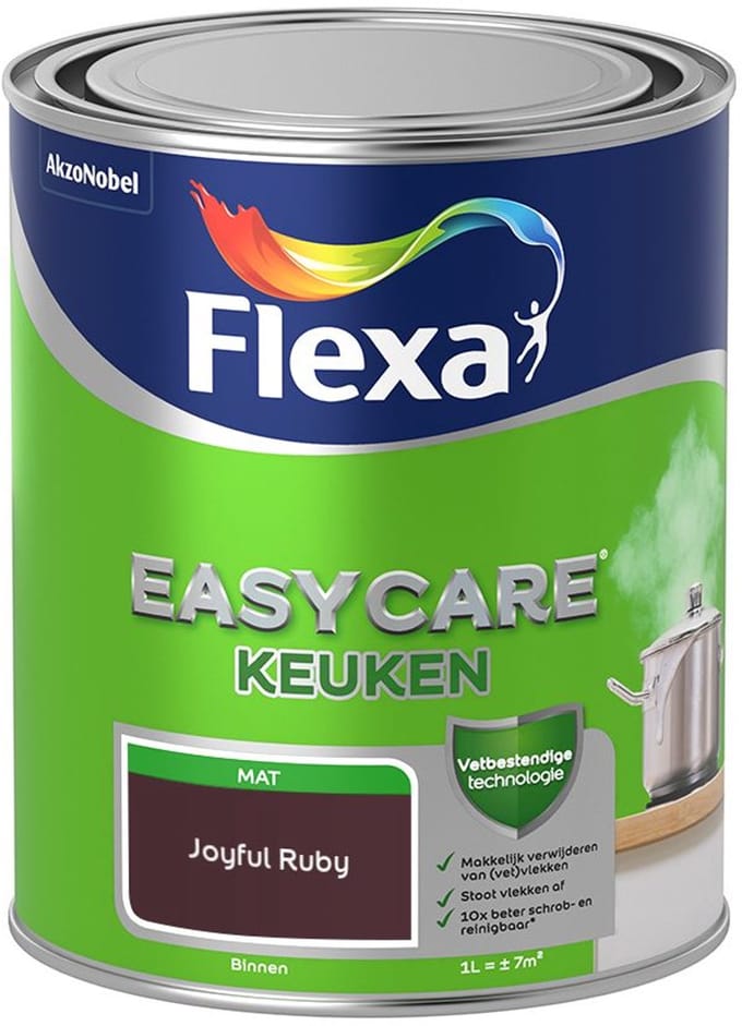 Flexa - Easycare Keuken - Joyful Ruby - Mengverf - 1 L