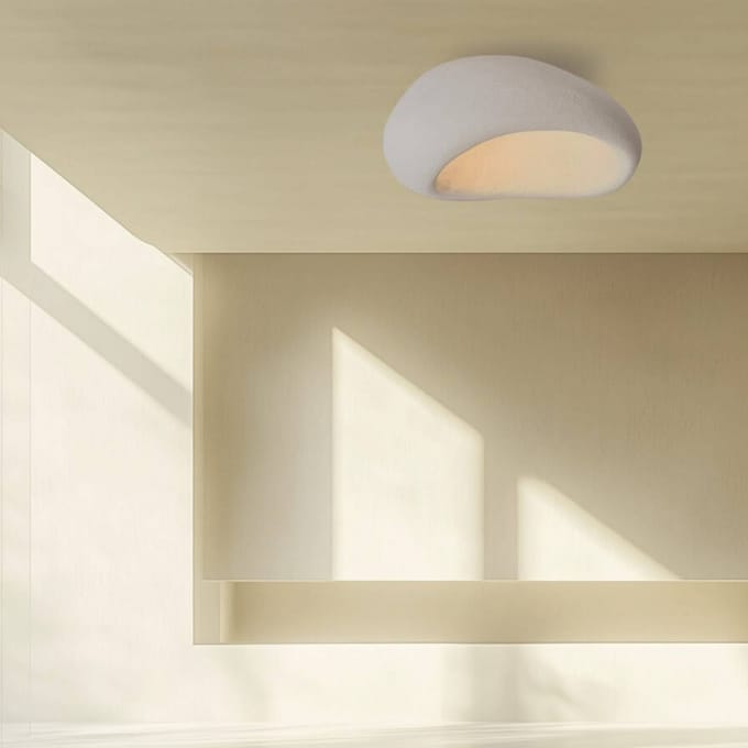 Zambelis Plafondlamp 23341, wit, 87 x 65 cm, glasvezel, E27