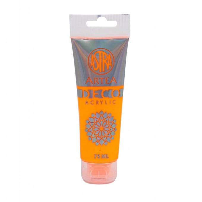 Astra Deco Neon Acrylverf 75ml - Levendig Oranje