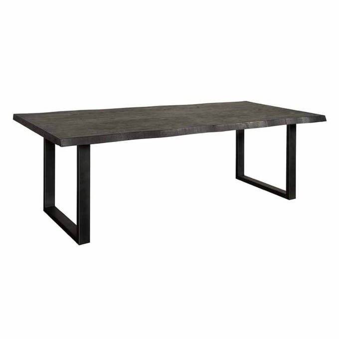 Tower Living Eettafel Ultimo - Rechthoek Zwart Hout - 220x100x78cm