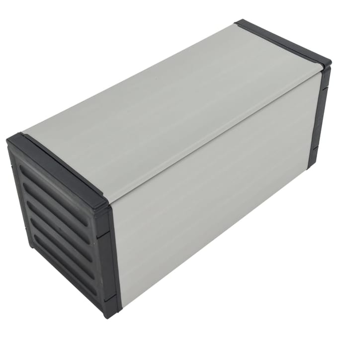 vidaXL - Tuinafvalbak - 85x34x40 - cm - grijs