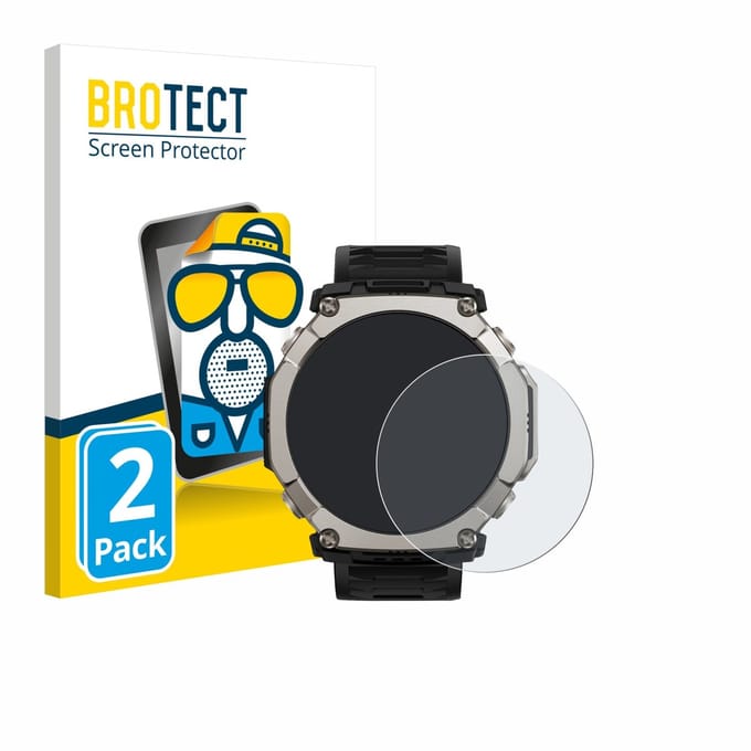 BROTECT - Screenprotector voor Huami Amazfit T-Rex Ultra 2 - Folie Beschermfolie matte 2 Stuks