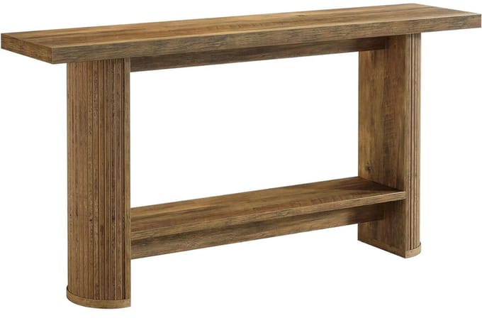 STILVORA Consoletafel - Smal Modern Ontwerp Voor Hal En Woonkamer - Ruimtebesparend Houtlook - Bruin