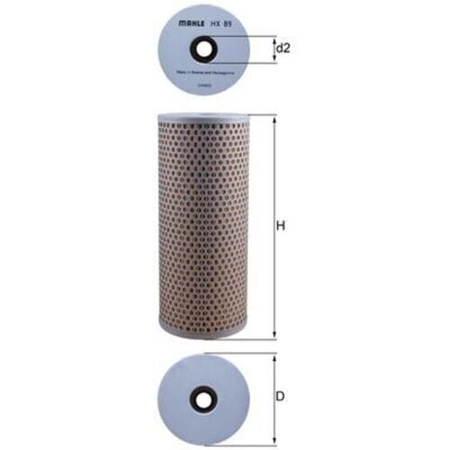 Filter, hydrauliek MAHLE HX 89