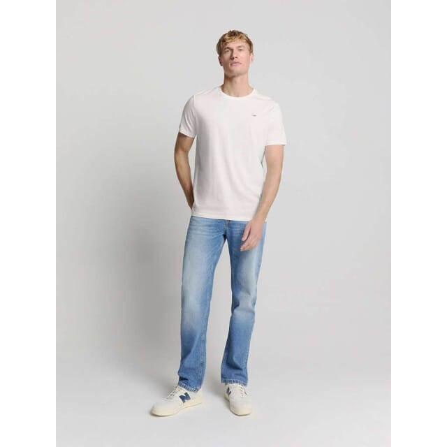 No Excess T-shirt crewneck solid basic white