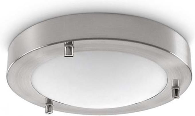 Artdelight - Plafondlamp Yuca Ø 18 cm 10 Watt mat chroom