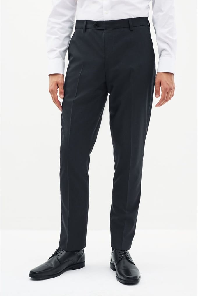 Next - Heren - Slim Fit - Chique stretchy broek - Blauw