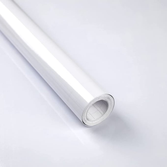 Allecto - Waterdicht Vinyl Zelfklevend Papier - voor Meubilair - Wit