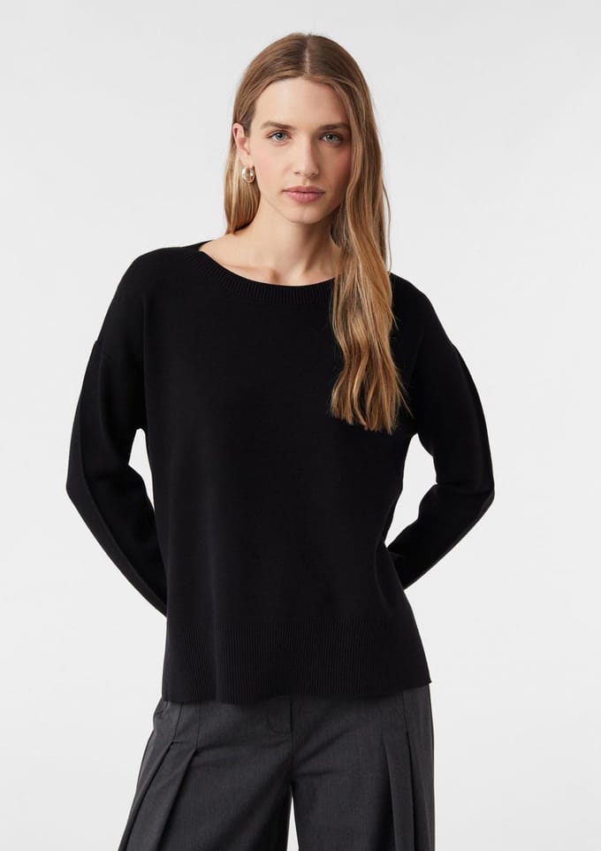 Pullover van fijne brei met een ruime pasvorm voor dames COMMA