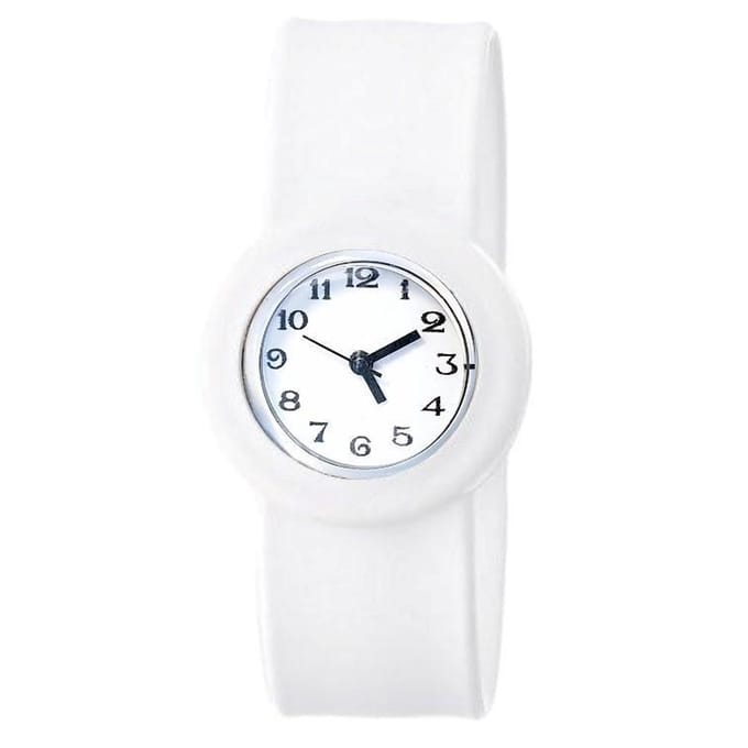 Fako® - Kinderhorloge - Slap On Mini - Classic - Wit