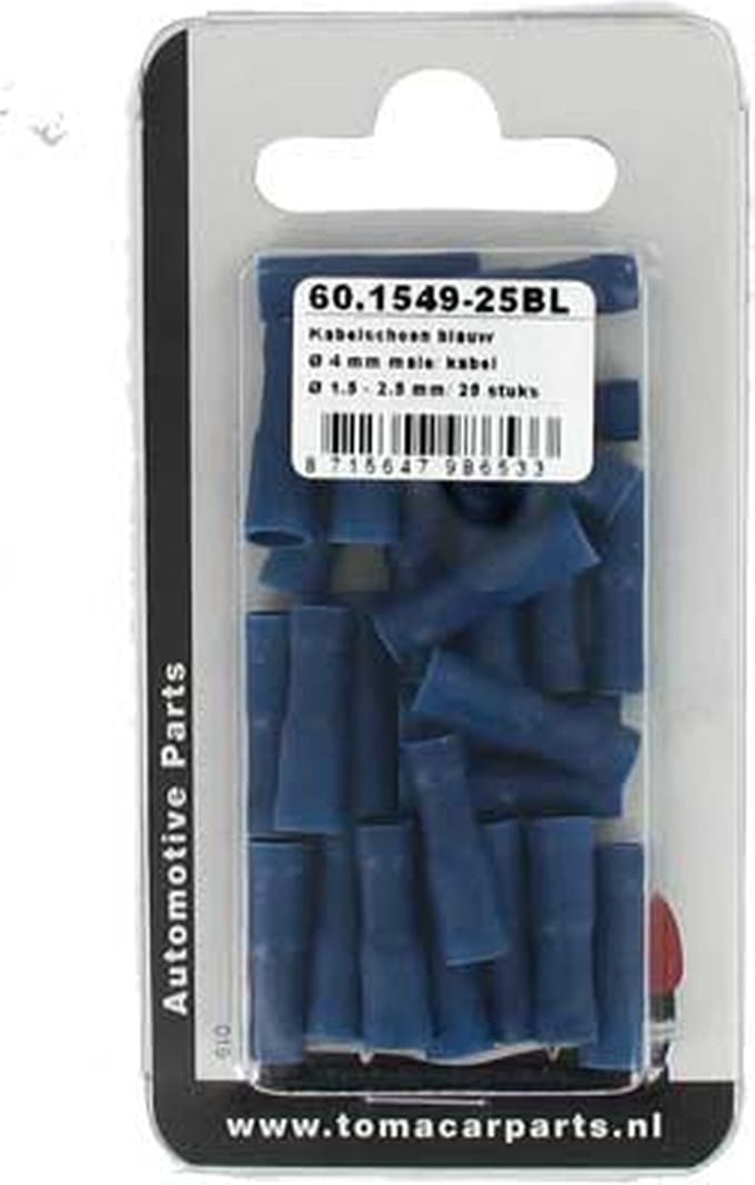 Kabelschoen Ø 4 mm 25 stuks blister
