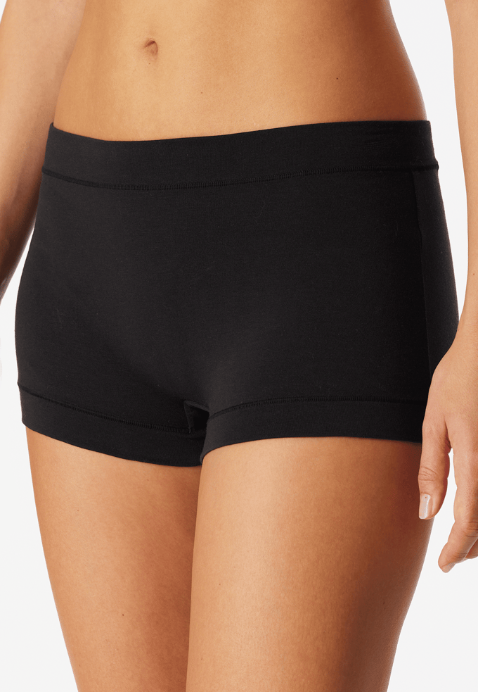 Schiesser Unique Cotton Shorts - Dames Onderbroek zwart