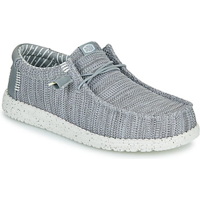 HEYDUDE Wally Stretch Sox Instappers grijs - Maat 43