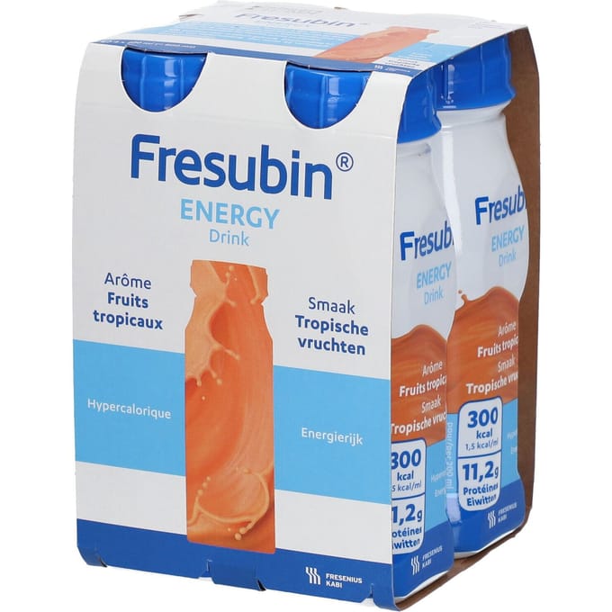 Fresubin Energy Drink Tropische Vruchten 4x200 Drinkbare oplossing