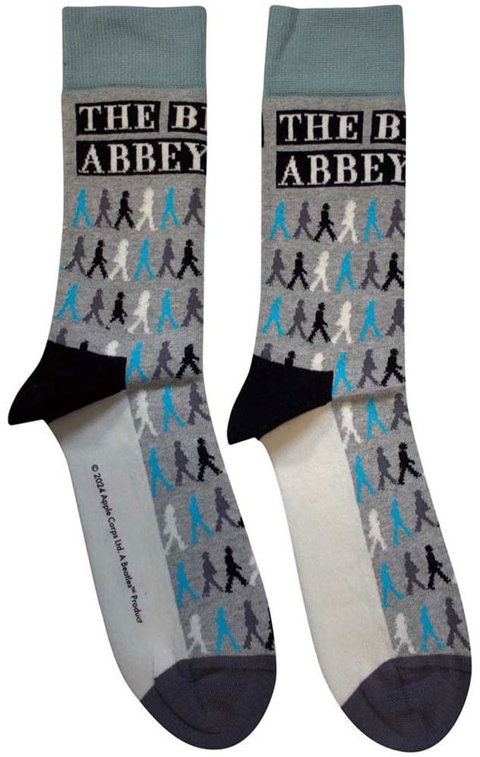 The Beatles - Abbey Road Colours Crossing Repeat Enkelsokken - Grijs