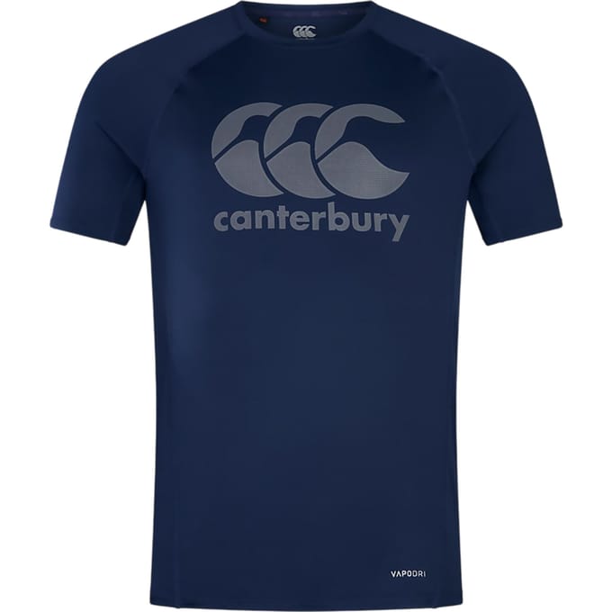 Canterbury Heren Groot Logo Super Light T-Shirt (Marine)