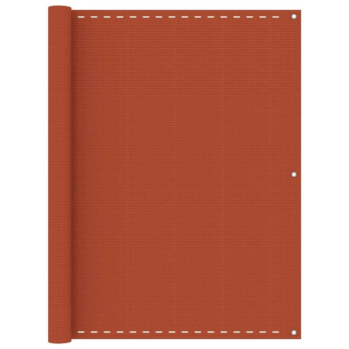vidaXL Balkonscherm 120x500 cm HDPE oranje
