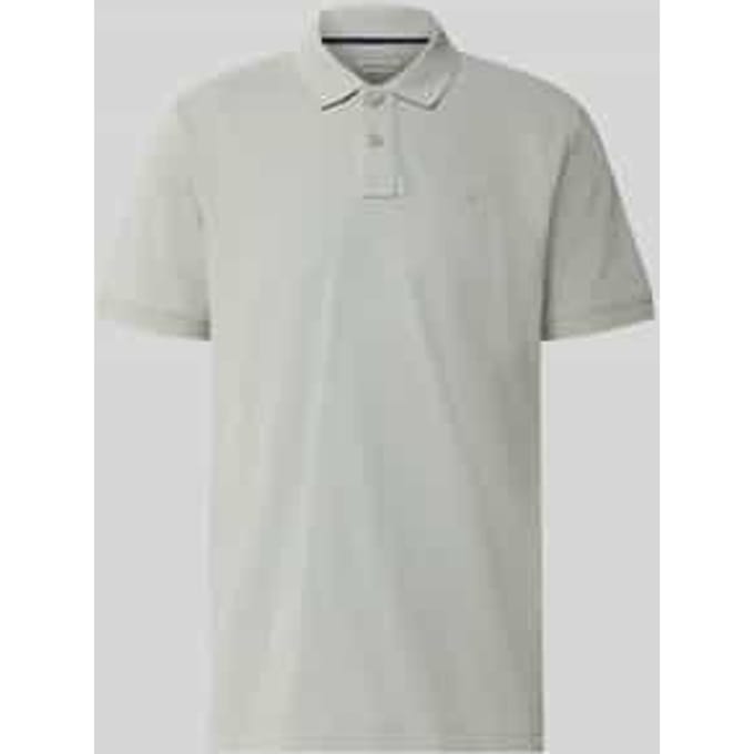 Tom Tailor - Piqué-poloshirt met geborduurd logo - Maat M - iron mint