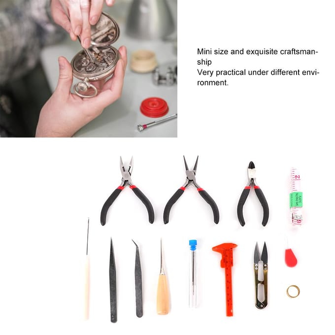 Doe-het-zelf Sieraden Gereedschap 4,5-inch Naaldneus Tang Mini Tangen voor Handgemaakte Gereedschapskit black