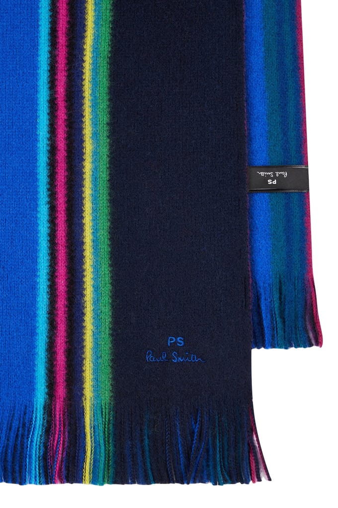 Paul Smith Scarf Ps Reversible Navy Taglia: OS | Outlet | Uomo | Blu