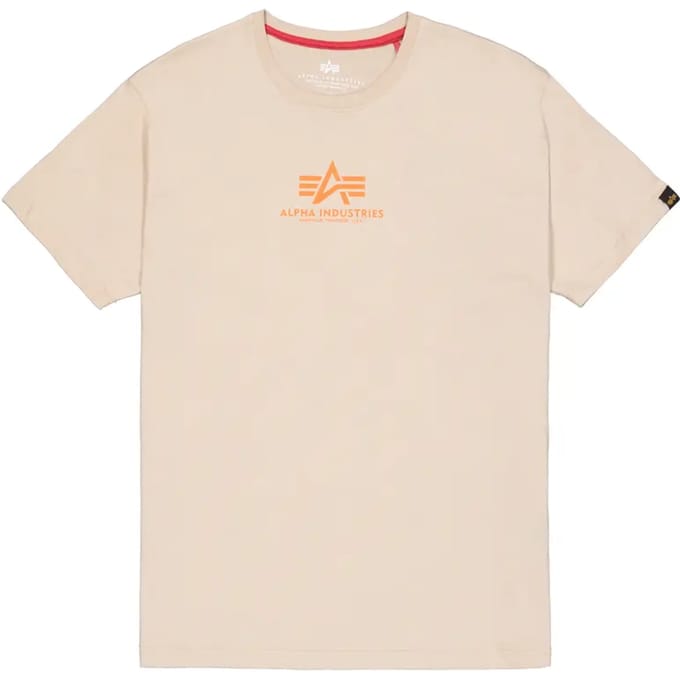 T-shirt met middenlogo Alpha Industries Basic