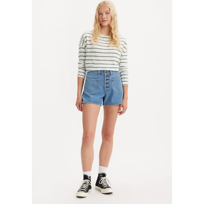Levi's 80's Patch Pocket Mom Shorts Größe: W23 | Kurze Sporthosen Outlet | Damen